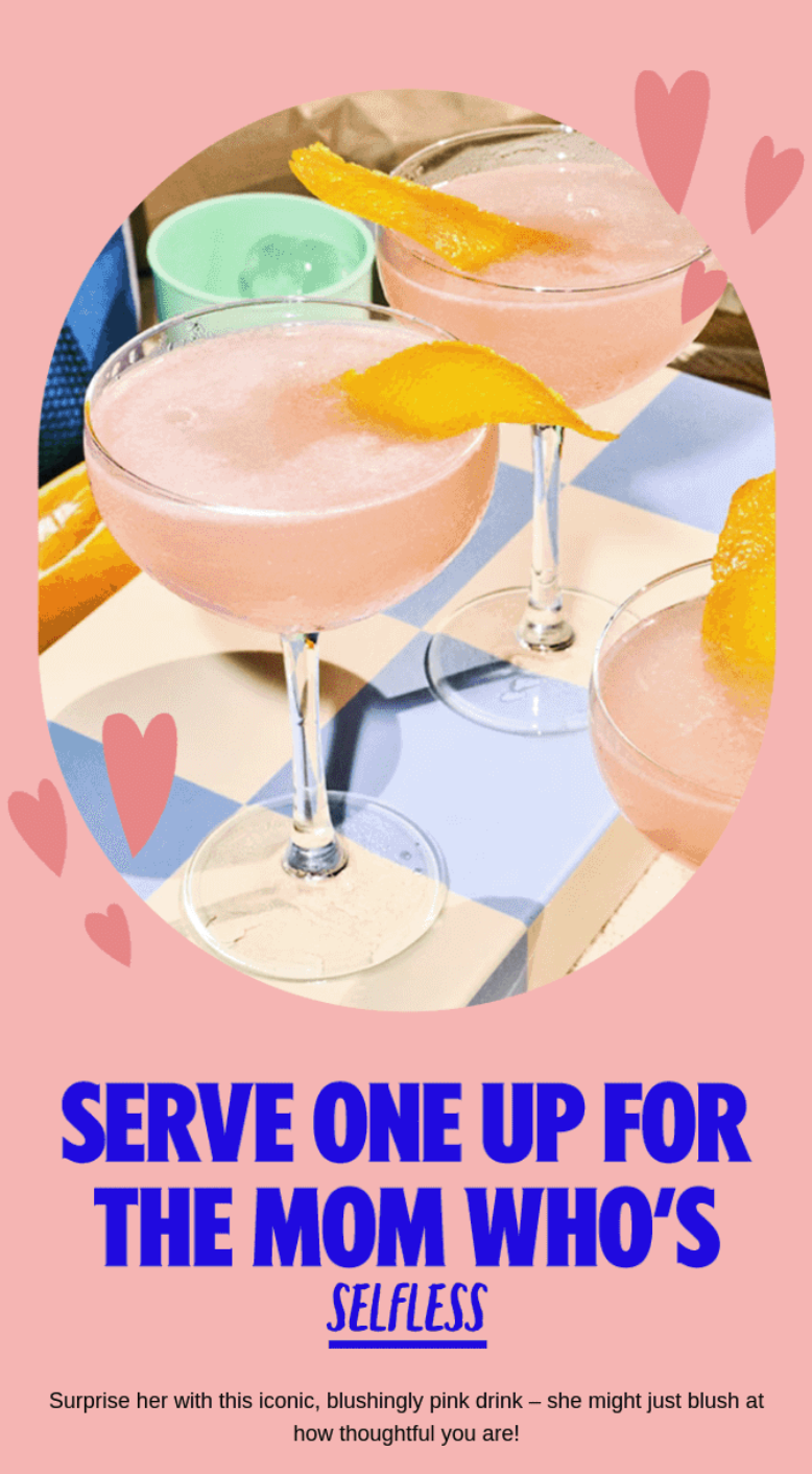 Mother's Day example email template